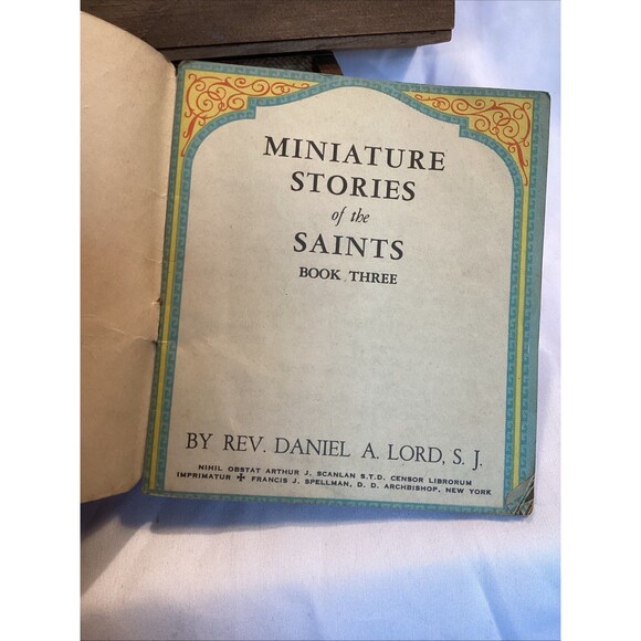 Miniature Stories Of The Saints Book Set One Three & Four 1940s Mini Paperback - Picture 15 of 16